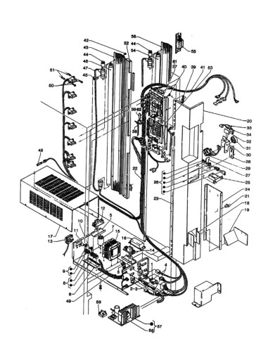 Pièces détachées Dual 850 - Panneau électrique - 4 - C101X1 - Necta 