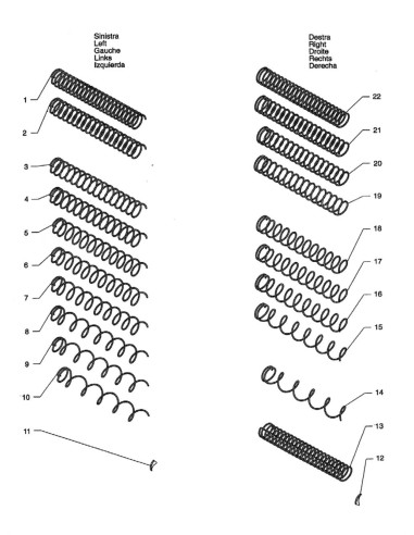 Pièces détachées Dual 850 - Spirals - 6 - C101X1 - Necta 