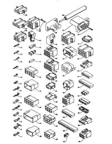 Pièces détachées Dual 850 - Connecteurs et bornes - 9 - C101X1 - Necta 