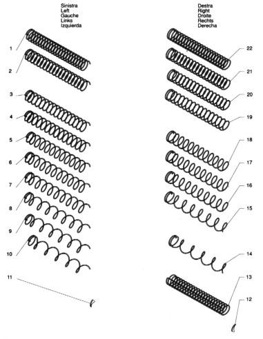 Pièces détachées Spring 700-850-1000 - Spirals - 6 - C096X0 - Necta 