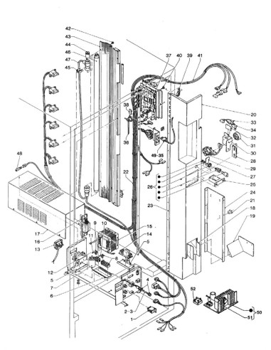 Pièces détachées Spring 700-850-1000 - Panneau électrique - 4 - C096X1 - Necta 