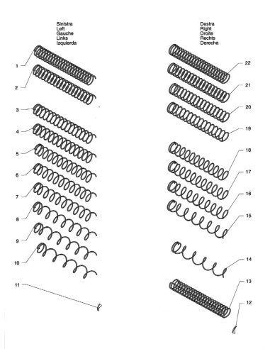 Pièces détachées Spring 700-850-1000 - Spirals - 6 - C096X2 - Necta 