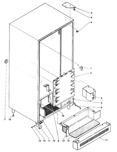 Pièces détachées Spring - Versione 850 - 120 Volt - 60 Hz - Châssis - 3 - C107X0 - Necta 