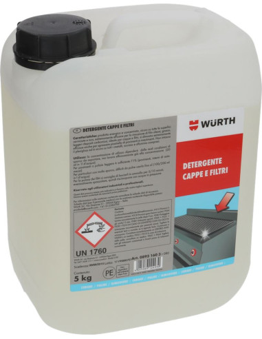 Detergent Hottes Et Filtres Wuerth 5 Kg -  Wurth - LF3092061 -  Wurth