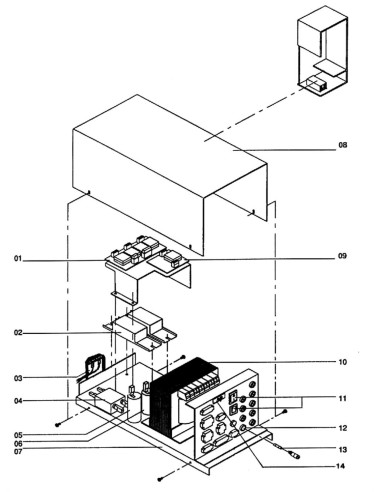 Pièces détachées Variovend - Bloc d'alimentation - 6 - C091X0 - Necta 