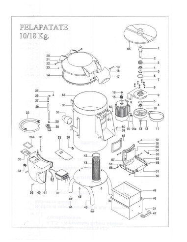 Pièces détachées FAMA PELAPATATE 10-18 KG. CE Annee 2011 - FAMA PELAPATATE 10-18 KG. CE - Annee 2011 - Fama