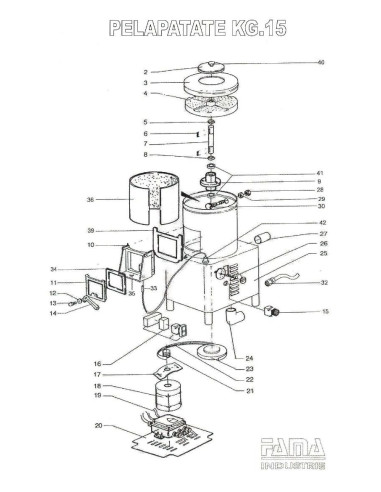 Pièces détachées FAMA PELAPATATE KG.15 Annee 0 - FAMA PELAPATATE KG.15 - Annee 0 - Fama