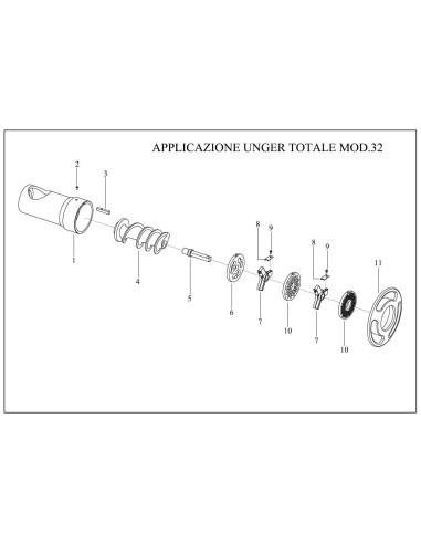 Pièces détachées FAMA APPLICAZIONE UNGER TOTALE Mod.32 R Annee 2015 - FAMA APPLICAZIONE UNGER TOTALE Mod.32 R - Annee 2015 - Fam