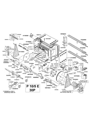 Pièces détachées CB S.R.L. P10-5 E Annee 0 - CB S.R.L. P10-5 E - Annee 0 - Cb S.R.L