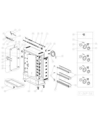 Pièces détachées CB S.R.L. E-36P-S6 Annee 0 - CB S.R.L. E-36P-S6 - Annee 0 - Cb S.R.L