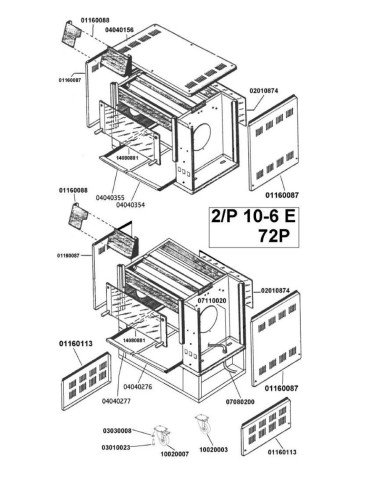 Pièces détachées CB S.R.L. 2P10-6 E Annee 0 - CB S.R.L. 2P10-6 E - Annee 0 - Cb S.R.L