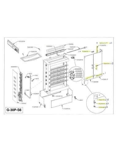 Pièces détachées CB S.R.L. G-30P-S6 Annee 0 - CB S.R.L. G-30P-S6 - Annee 0 - Cb S.R.L