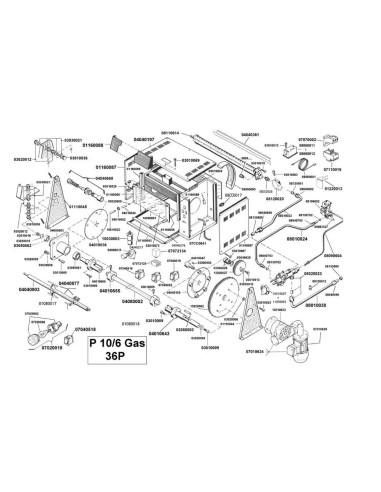 Pièces détachées CB S.R.L. P10-6 GAS Annee 0 - CB S.R.L. P10-6 GAS - Annee 0 - Cb S.R.L