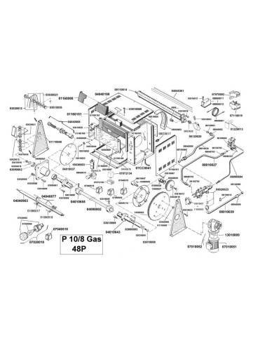 Pièces détachées CB S.R.L. P10-8 GAS Annee 0 - CB S.R.L. P10-8 GAS - Annee 0 - Cb S.R.L