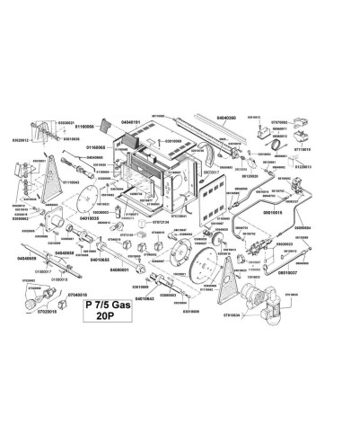 Pièces détachées CB S.R.L. P7-5 GAS Annee 0 - CB S.R.L. P7-5 GAS - Annee 0 - Cb S.R.L