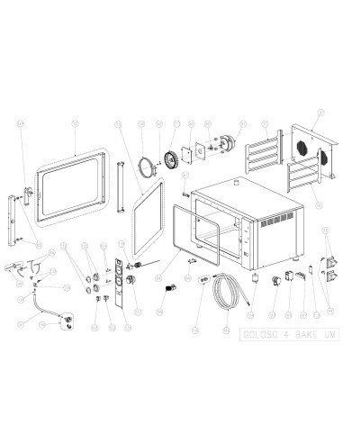 Pièces détachées CB S.R.L. GOLOSO 4 BAKE UM Annee 0 - CB S.R.L. GOLOSO 4 BAKE UM - Annee 0 - Cb S.R.L