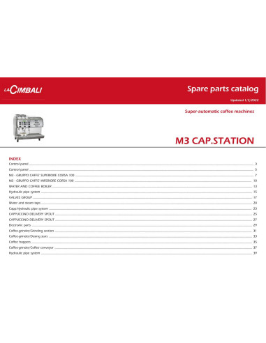 Pièces détachées CIMBALI M3-CAP-STATION - CIMBALI M3-CAP-STATION - Cimbali