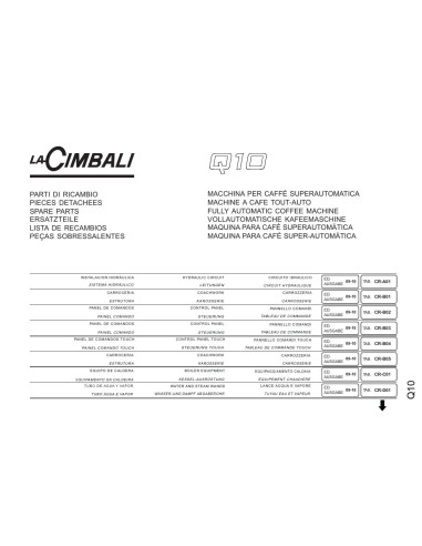 Pièces détachées CIMBALI Q10 - CIMBALI Q10 - Cimbali