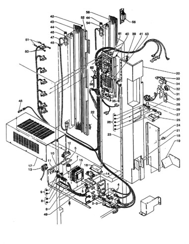 Pièces détachées Cm - Versione 850 - 220 Volt - 50 Hz - Panneau électrique - 4 - C173X00 - Wittenborg 