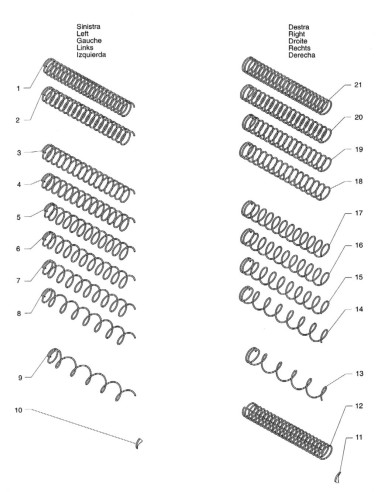 Pièces détachées Sm - Versione 700/850/1000 - 220 Volt - 50 Hz - Spirals - 6 - C172X00 - Wittenborg 