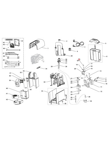 Pièces détachées Fancy - 230V 50Hz - Carrozzeria - Idraulica - Componenti elettrici (VERISONE DOSATA) - 2 - C0928X00 - Sgl 