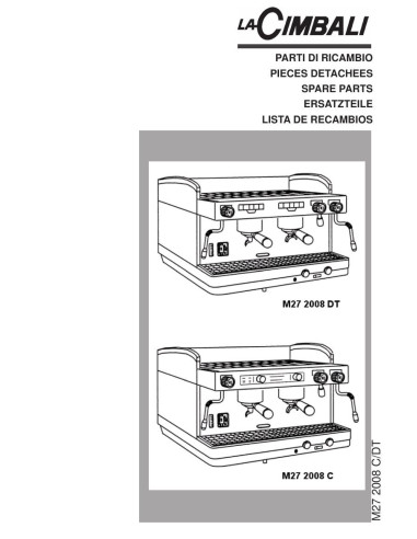 Pièces détachées CIMBALI M27-C Annee 200811- - CIMBALI M27-C - Annee 200811- - Cimbali