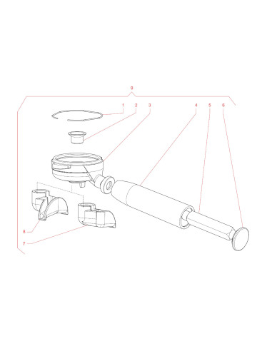 Pièces détachées La Dea - 230V 50Hz - FILTER HOLDER - 13 - C0873X00 - GAGGIA 