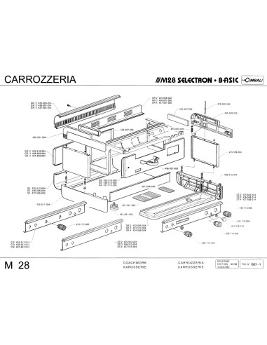 Pièces détachées CIMBALI M28-BASIC (199603-) Annee 199603- - CIMBALI M28-BASIC (199603-) - Annee 199603- - Cimbali