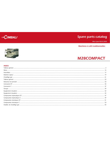 Pièces détachées CIMBALI M28-COMPACT - CIMBALI M28-COMPACT - Cimbali