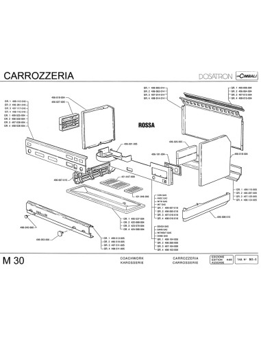 Pièces détachées CIMBALI M30-DOSATRON - CIMBALI M30-DOSATRON - Cimbali