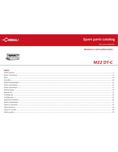 Pièces détachées CIMBALI M22 - CIMBALI M22 - Cimbali