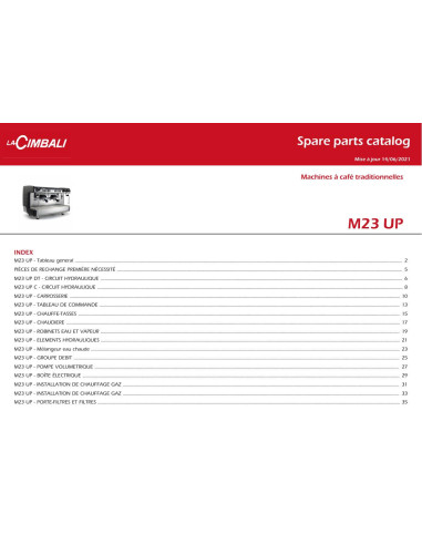 Pièces détachées CIMBALI M23-UP - CIMBALI M23-UP - Cimbali