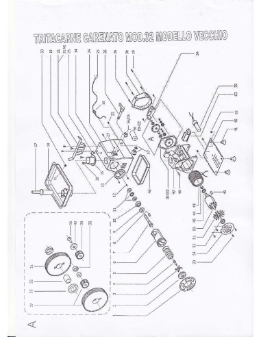 Pièces détachées FAMA TRITACARNE CARENATO Mod.32 CE Annee 2011 - FAMA TRITACARNE CARENATO Mod.32 CE - Annee 2011 - Fama