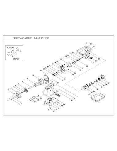 Pièces détachées FAMA TRITACARNE Mod.22 CE Annee 2013 - FAMA TRITACARNE Mod.22 CE - Annee 2013 - Fama