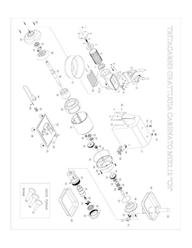Pièces détachées FAMA TRITACARNE GRATTUGIA CARENATO Mod.12 CE Annee 0 - FAMA TRITACARNE GRATTUGIA CARENATO Mod.12 CE - Annee 0 -