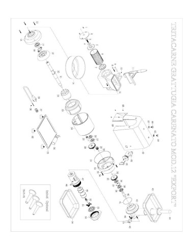Pièces détachées FAMA TRITACARNE GRATTUGIA CARENATO Mod.12 EXPORT Annee 0 - FAMA TRITACARNE GRATTUGIA CARENATO Mod.12 EXPORT - A