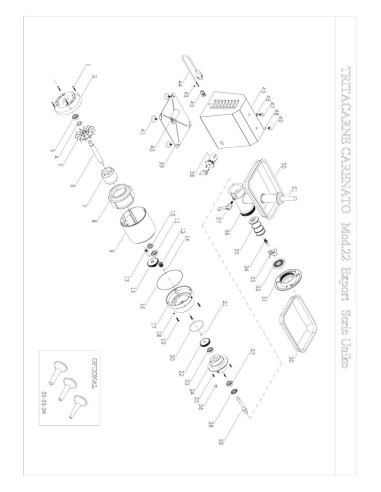 Pièces détachées FAMA TRITACARNE CARENATO Mod.22 EXPORT Serie UNIKO Annee 0 - FAMA TRITACARNE CARENATO Mod.22 EXPORT Serie UNIKO
