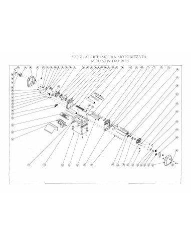 Pièces détachées FAMA SFOGLIATRICE IMPERIA MOTORIZZATA Annee 2015 - FAMA SFOGLIATRICE IMPERIA MOTORIZZATA - Annee 2015 - Fama