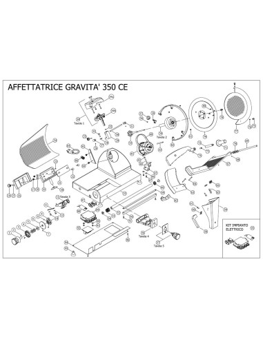 Pièces détachées FAMA AFFETTATRICE GRAVITA 350 CE Annee 2011 - FAMA AFFETTATRICE GRAVITA 350 CE - Annee 2011 - Fama