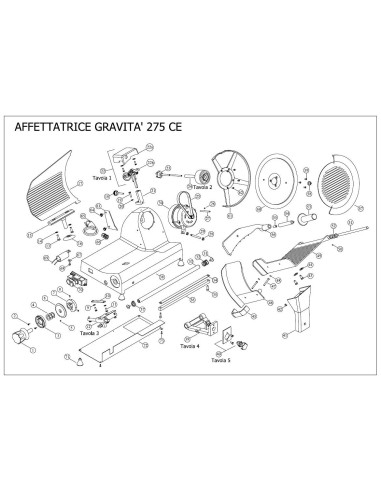 Pièces détachées FAMA AFFETTATRICE 275 GRAVITA CE Annee 2016 - FAMA AFFETTATRICE 275 GRAVITA CE - Annee 2016 - Fama