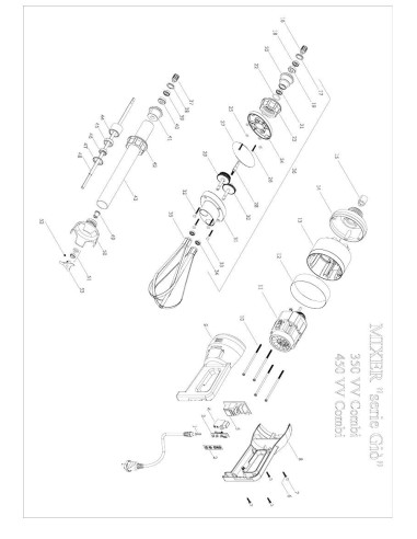 Pièces détachées FAMA MIXER 350VV COMBI SERIE Gio Annee 0 - FAMA MIXER 350VV COMBI SERIE Gio - Annee 0 - Fama