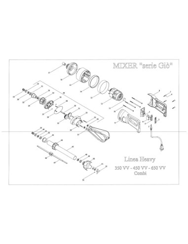 Pièces détachées FAMA MIXER 450VV SERIE Gio Annee 2010 - FAMA MIXER 450VV SERIE Gio - Annee 2010 - Fama