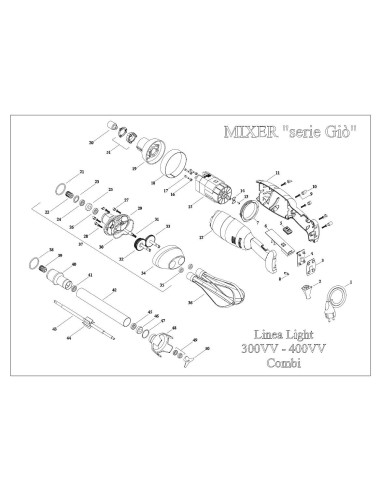 Pièces détachées FAMA MIXER 400VV SERIE Gio Annee 2011 - FAMA MIXER 400VV SERIE Gio - Annee 2011 - Fama