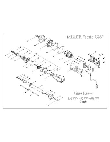 Pièces détachées FAMA MIXER 350VV SERIE Gio Annee 2011 - FAMA MIXER 350VV SERIE Gio - Annee 2011 - Fama