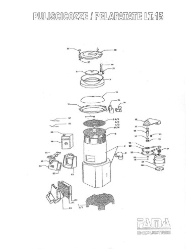 Pièces détachées FAMA PULISCICOZZE PELAPATATE LT.15 Annee 0 - FAMA PULISCICOZZE PELAPATATE LT.15 - Annee 0 - Fama