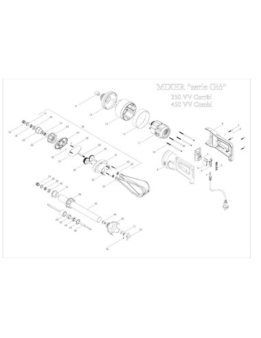 Pièces détachées FAMA MIXER 450VV Serie Gio CE Annee 0 - FAMA MIXER 450VV Serie Gio CE - Annee 0 - Fama