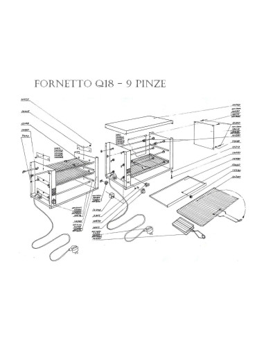 Pièces détachées FAMA FORNETTO Q18 - 9 PINZE Annee 2015 - FAMA FORNETTO Q18 - 9 PINZE - Annee 2015 - Fama