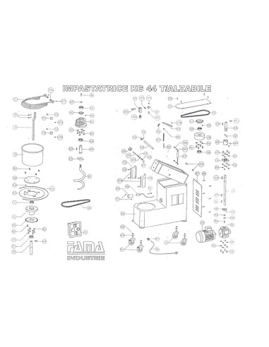 Pièces détachées FAMA IMPASTATRICE T.ALZABILE KG.44 Annee 2015 - FAMA IMPASTATRICE T.ALZABILE KG.44 - Annee 2015 - Fama