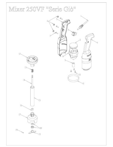 Pièces détachées FAMA MIXER 250 VF Serie Gio CE Annee 0 - FAMA MIXER 250 VF Serie Gio CE - Annee 0 - Fama