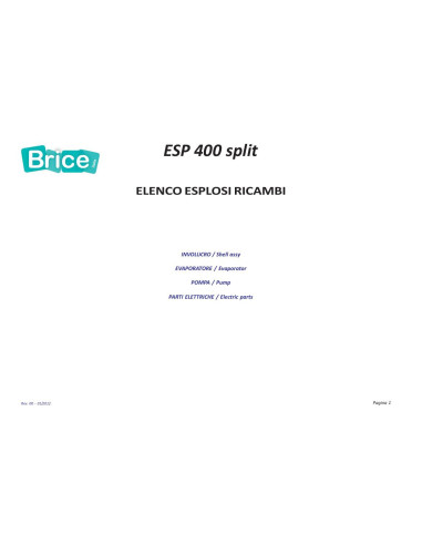 Pièces détachées EURFRIGOR ESP400SPLIT Annee 01-2012 